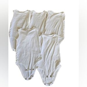 Carter's baby boy sleeveless bodysuit bundle, 24 months, white
